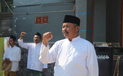 Ketua Pembina LKSA Al Falah,Sukardi menjadi Pembina  Upacara di Hari Santri Nasional ke 5 tahun 2019