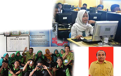 Pelaksanaan Ujian Nasional Berbasis Komputer (UNBK) hari ke empat, Rabu (28/3/2019), di SMK Al Falah Leces berjalan lancar.